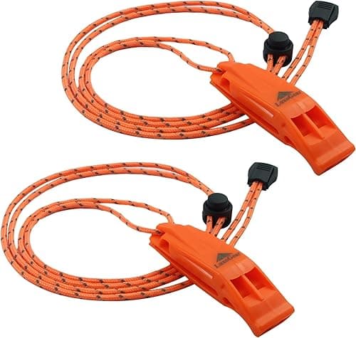 LuxoGear Emergency Whistle 2-Pack