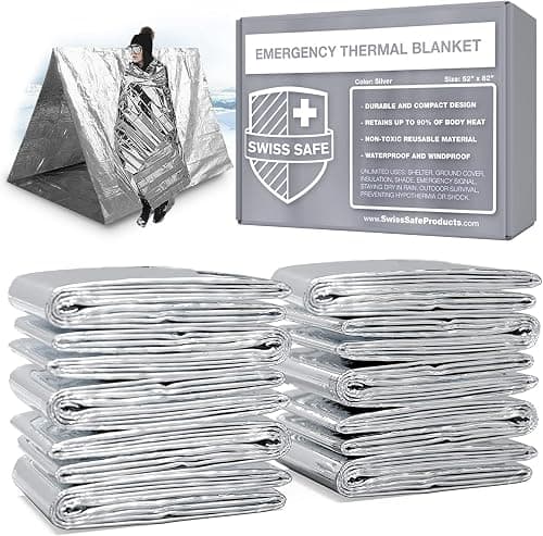 Mylar Emergency Blankets 10-Pack
